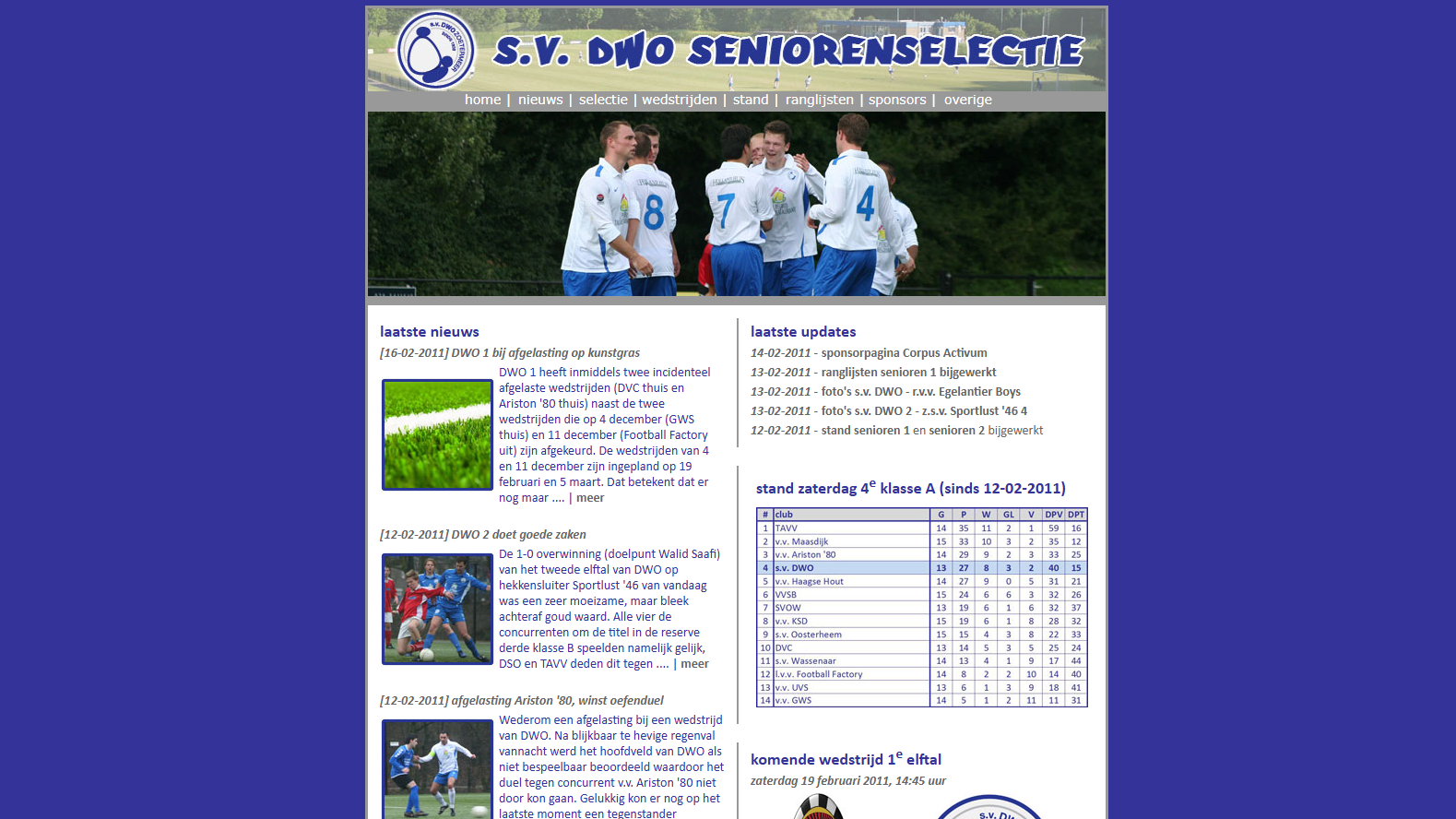 DWO Selectie Zaterdagmiddag